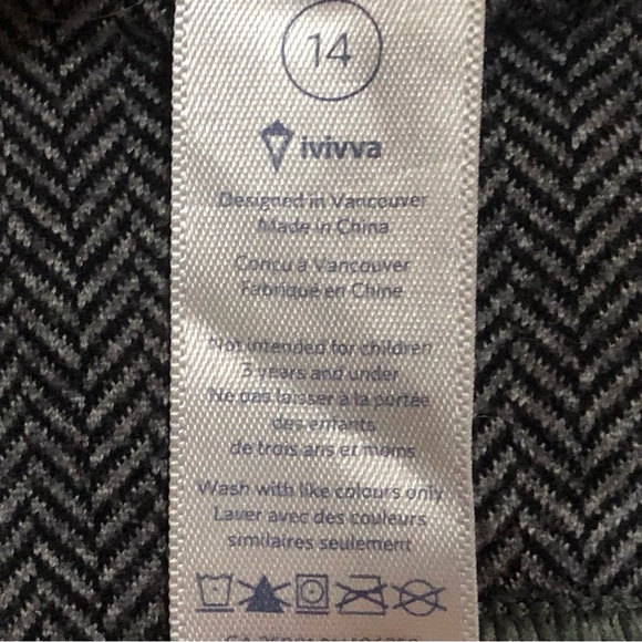 Black and dark grey Iviiva leggings - Picture 3 of 3